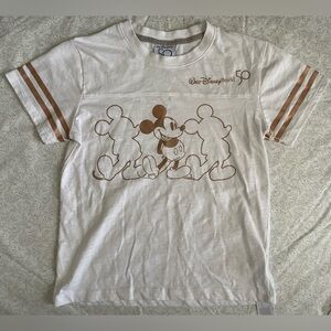 Walt Disney World 50th Anniversary Mickey Mouse T Shirt Girls M 7-8 Short Sleeve